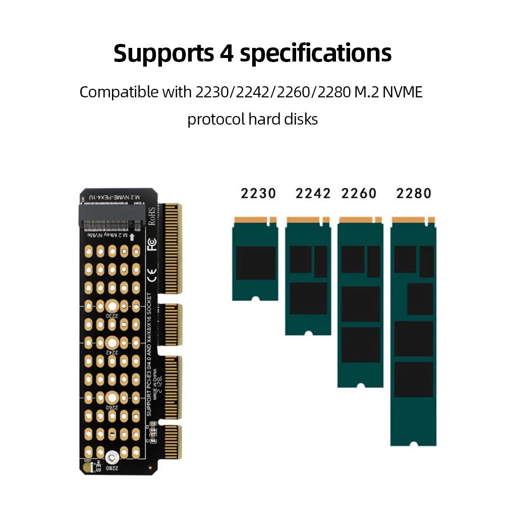M2 NVME MKEY PCIe  ī, M Ű  ī, SSD PCIE4.0 M.2  PCI-E4.0 ȯ, Ǯ ǵ X4, 2230-2280 SSD